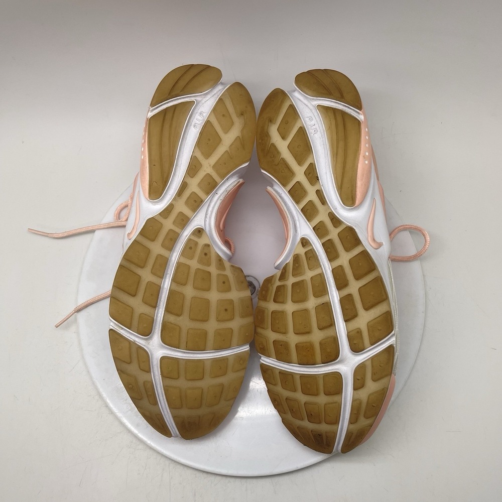 Nike Air Presto Premium Shoes Womens 10 Pink Leather Running Gym Trainer Sneaker - Picture 9 of 10